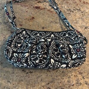 Vera Bradley Floral Black and White Purse